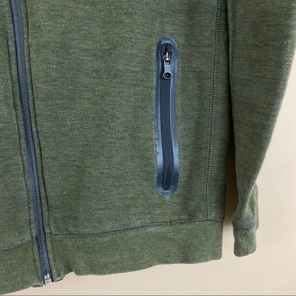 American Eagle Activeflex Olive Green Hoodie Sweatshirt - Picture 3 of 6